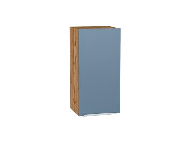 Шкаф верхний Фьюжн 350 Silky Blue / Дуб Вотан