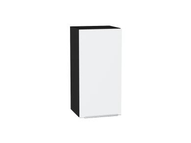 Шкаф верхний Фьюжн 350 Silky White / Graphite