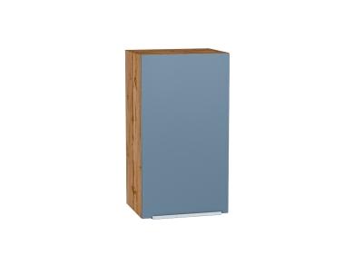 Шкаф верхний Фьюжн 400 Silky Blue / Дуб Вотан