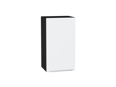 Шкаф верхний Фьюжн 400 Silky White / Graphite