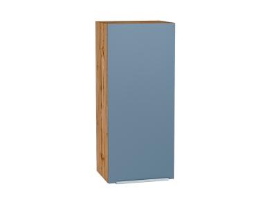 Шкаф верхний Фьюжн 400Н Silky Blue / Дуб Вотан