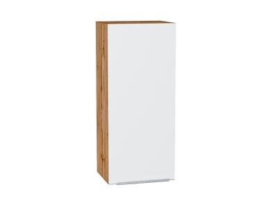 Шкаф верхний Фьюжн 400Н Silky White / Дуб Вотан