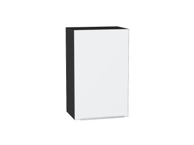 Шкаф верхний Фьюжн 450 Silky White / Graphite