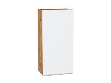 Шкаф верхний Фьюжн 450Н Silky White / Дуб Вотан