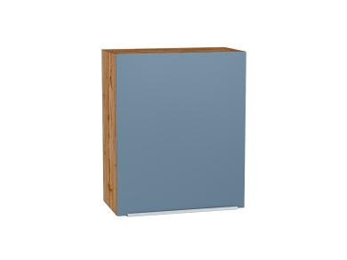 Шкаф верхний Фьюжн 600М Silky Blue / Дуб Вотан