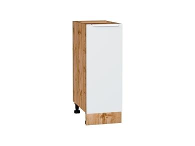 Шкаф нижний Фьюжн 300 Silky White / Дуб Вотан