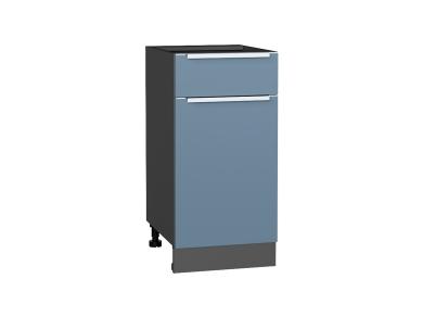 Шкаф нижний с 1 ящиком Фьюжн 400 Silky Blue / Graphite