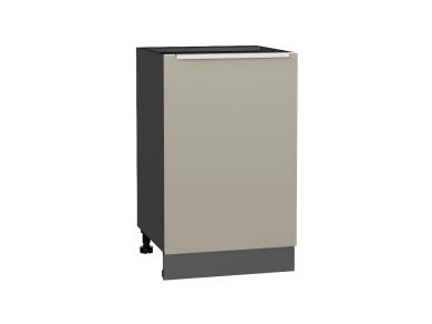 Шкаф нижний Фьюжн 500 Silky Grey / Graphite