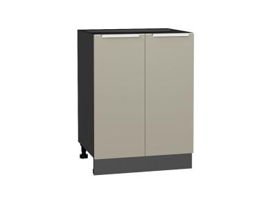 Шкаф нижний Фьюжн 600 Silky Grey / Graphite