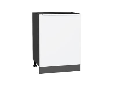 Шкаф нижний Фьюжн 600М Silky White / Graphite