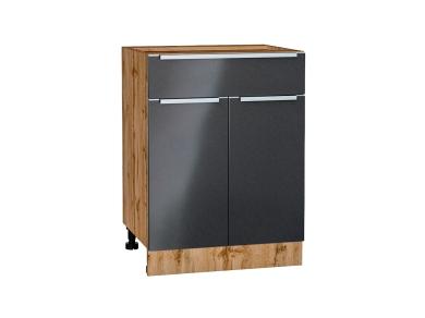 Шкаф нижний с 1 ящиком Фьюжн 601М Anthracite / Дуб Вотан