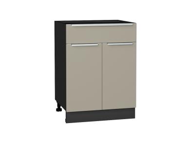 Шкаф нижний с 1 ящиком Фьюжн 601М Silky Grey / Graphite