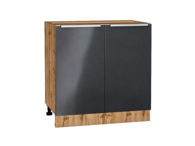 Шкаф нижний Фьюжн 800 Anthracite / Дуб Вотан