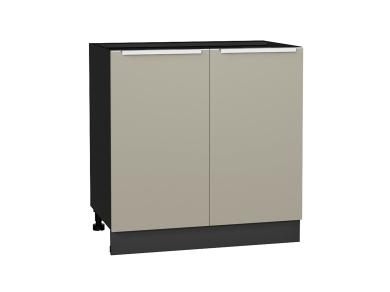 Шкаф нижний Фьюжн 800 Silky Grey / Graphite