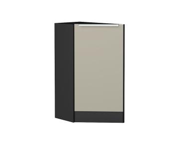 Шкаф нижний торцевой Фьюжн 300 (прав.) Graphite / Silky Grey