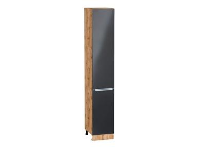 Шкаф пенал Фьюжн 400Н (для верхних шкафов 920) Anthracite / Дуб Вотан