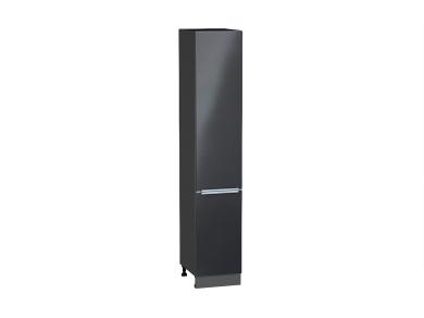 Шкаф пенал Фьюжн 400 (для верхних шкафов 720) Anthracite / Graphite