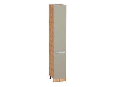 Шкаф пенал Фьюжн 400Н (для верхних шкафов 920) Silky Grey / Дуб Вотан
