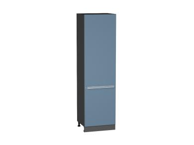 Шкаф пенал Фьюжн 600 (для верхних шкафов 720) Silky Blue / Graphite