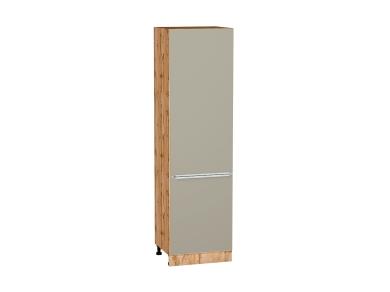 Шкаф пенал Фьюжн 600 (для верхних шкафов 720) Silky Grey / Дуб Вотан