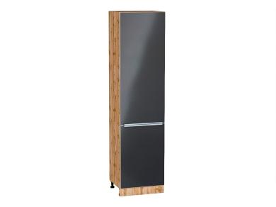 Шкаф пенал Фьюжн 600Н (для верхних шкафов 920) Anthracite / Дуб Вотан