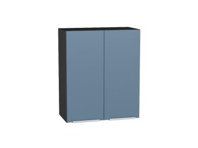 Шкаф верхний Фьюжн 600 Silky Blue / Graphite