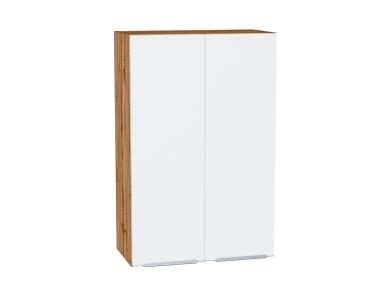 Шкаф верхний Фьюжн 600Н Silky White / Дуб Вотан