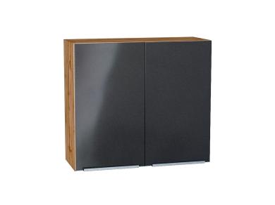 Шкаф верхний Фьюжн 800 Anthracite / Дуб Вотан