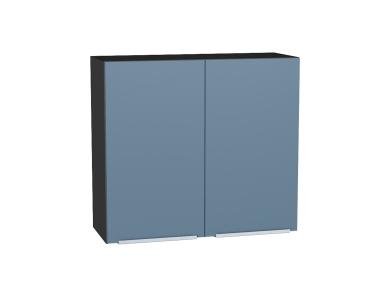 Шкаф верхний Фьюжн 800 Silky Blue / Graphite