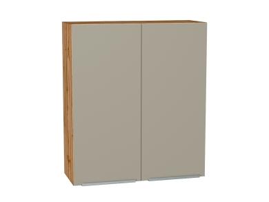 Шкаф верхний Фьюжн 800Н Silky Grey / Дуб Вотан