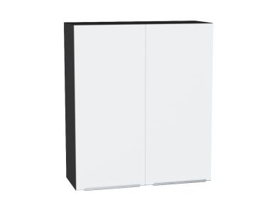 Шкаф верхний Фьюжн 800Н Silky White / Graphite