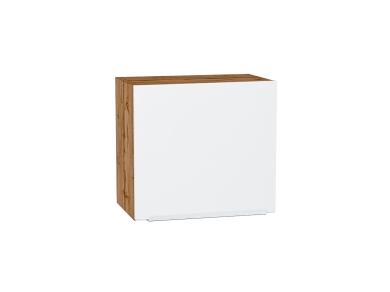 Шкаф верхний горизонтальный Фьюжн 500Н Silky White / Дуб Вотан