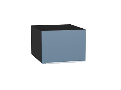 Шкаф верхний горизонтальный с увеличенной глубиной Фьюжн 510 Silky Blue / Graphite