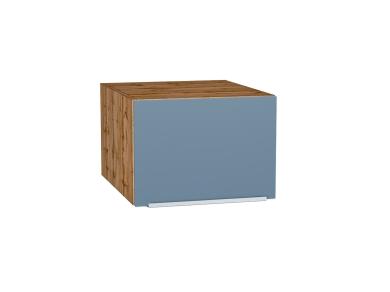 Шкаф верхний горизонтальный с увеличенной глубиной Фьюжн 510 Silky Blue / Дуб Вотан