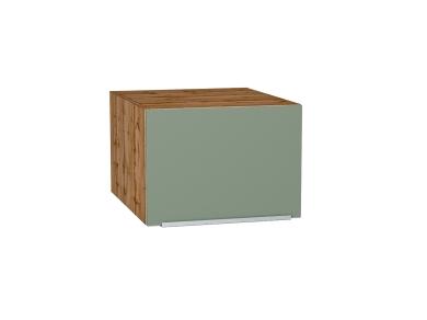 Шкаф верхний горизонтальный с увеличенной глубиной Фьюжн 510 Silky Mint / Дуб Вотан