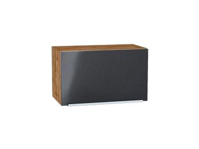 Шкаф верхний горизонтальный Фьюжн 600 Anthracite / Дуб Вотан