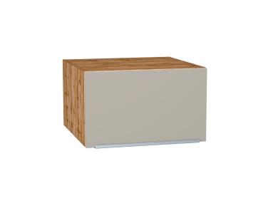 Шкаф верхний горизонтальный с увеличенной глубиной Фьюжн 610 Silky Grey / Дуб Вотан
