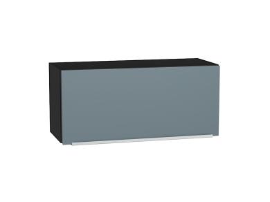 Шкаф верхний горизонтальный Фьюжн 800 Silky Blue / Graphite