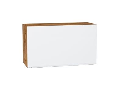 Шкаф верхний горизонтальный Фьюжн 800Н Silky White / Дуб Вотан