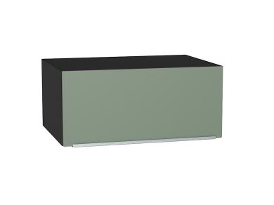 Шкаф верхний горизонтальный с увеличенной глубиной Фьюжн 810 Silky Mint / Graphite