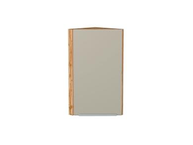 Шкаф верхний торцевой Фьюжн 300 Silky Grey / Дуб Вотан