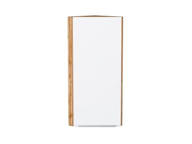 Шкаф верхний торцевой Фьюжн 300Н Silky White / Дуб Вотан