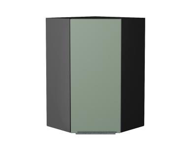 Шкаф верхний угловой Фьюжн 590Н Silky Mint / Graphite