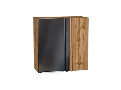 Шкаф верхний прямой угловой Фьюжн 700 Anthracite / Дуб Вотан