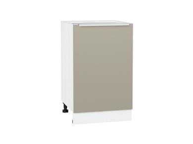 Шкаф нижний Фьюжн 500 Silky Grey / Белый