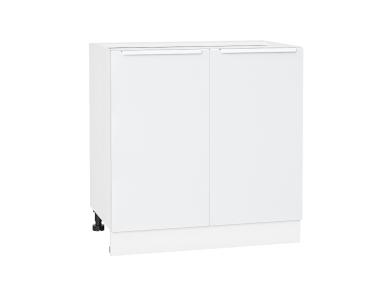 Шкаф нижний Фьюжн 800 Silky White / Белый