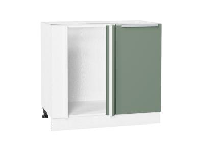 Шкаф нижний угловой Фьюжн 990М Silky Mint / Белый