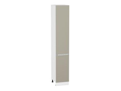 Шкаф пенал Фьюжн 400Н (для верхних шкафов 920) Silky Grey / Белый