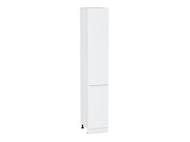 Шкаф пенал Фьюжн 400Н (для верхних шкафов 920) Silky White / Белый