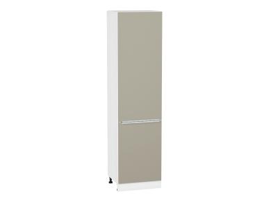 Шкаф пенал Фьюжн 600Н (для верхних шкафов 920) Silky Grey / Белый